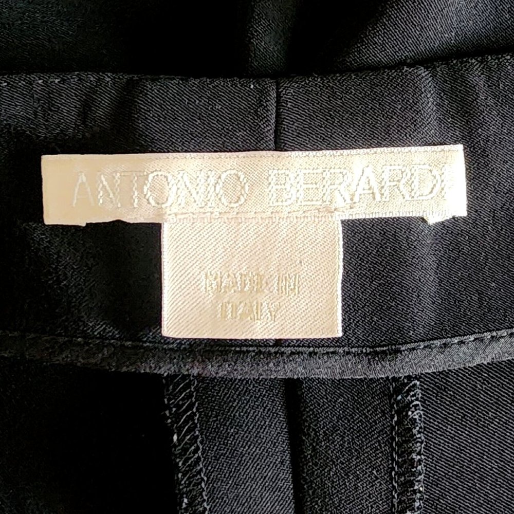 Antonio Berardi Women's Black Tapered Pants IT 42 * US 4-6 Made In Italy 30.5W - Picture 3 of 3